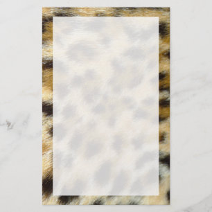 Leopard Print Fur Texture Design Custom Stationery