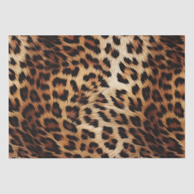 Leopard Print Fur Tissue Paper (Front)