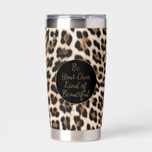 Leopard Print Gold Beautiful  Insulated Tumbler