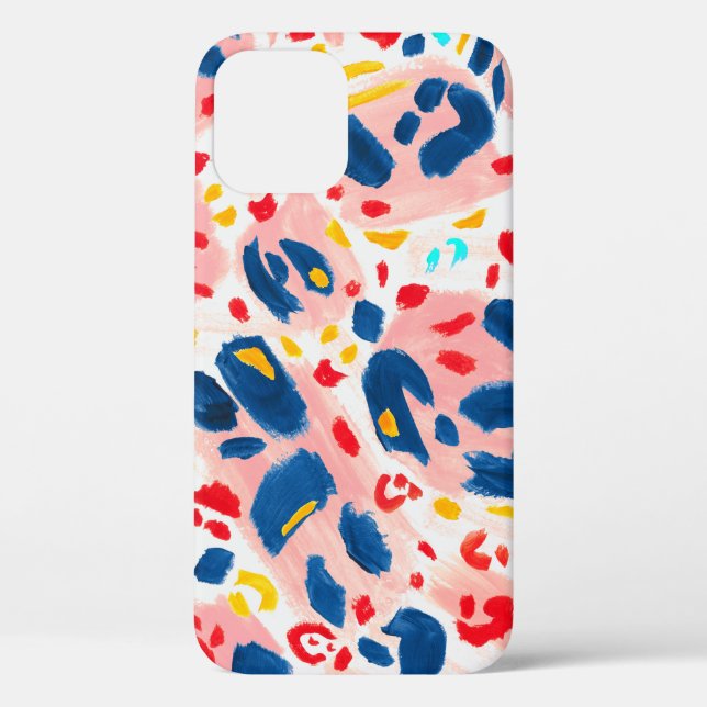 Leopard print: hand-painted watercolor. Case-Mate iPhone case (Back)