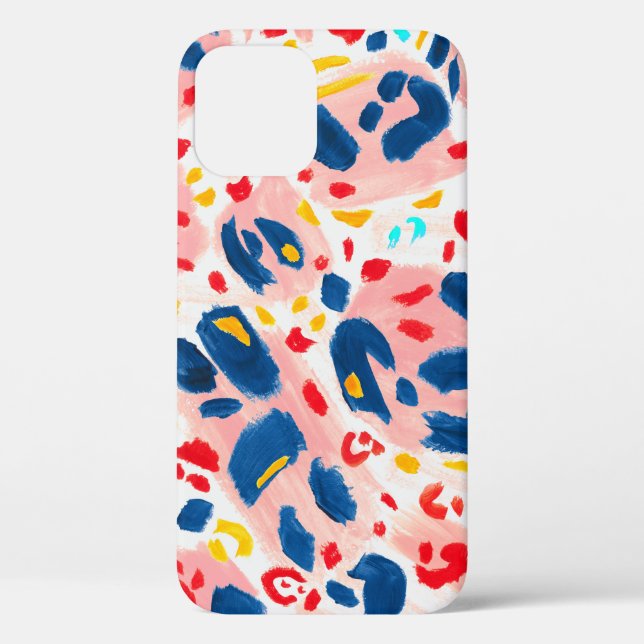 Leopard print: hand-painted watercolor. Case-Mate iPhone case (Back)