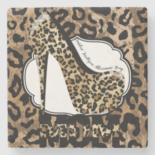 Leopard print High Heel Fashion MOM Coasters