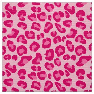 Pink Leopard Print Fabric