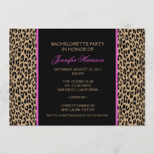 Leopard Print Invitation