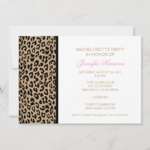 Leopard Print Invitation