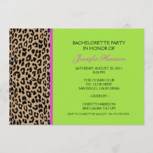 Leopard Print Invitation