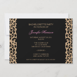Leopard Print Invitation