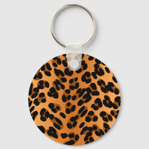 Leopard Print Keychain