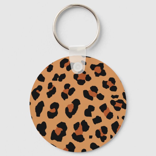 Leopard Print Keychain (Front)