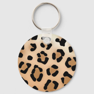 Leopard Print Keychain