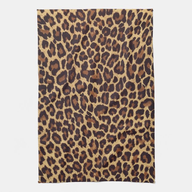 Leopard Print Kitchen Towel (Vertical)