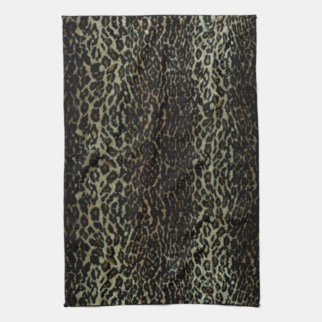 Leopard Print Kitchen Towel (Vertical)