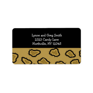 Leopard Print Label