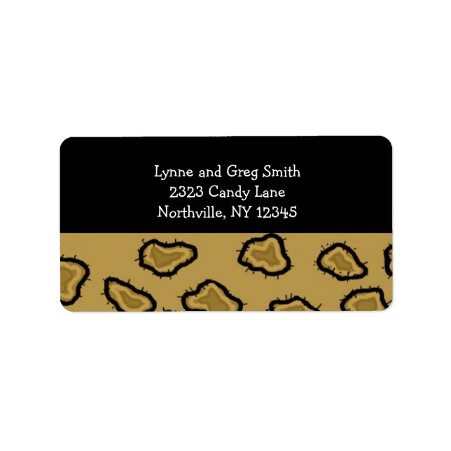 Leopard Print Label (Front)