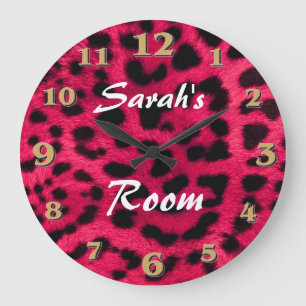 Leopard Print Large Clock
