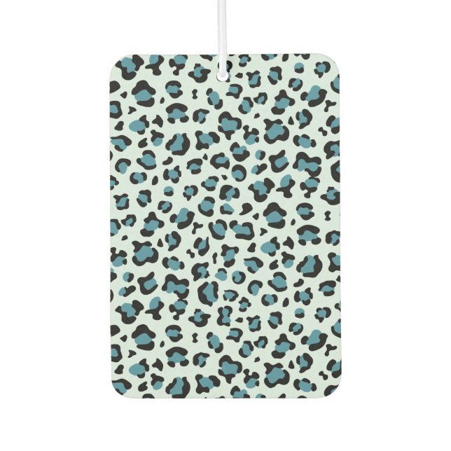 Leopard Print, Leopard Spots, Blue Leopard Air Freshener (Front)
