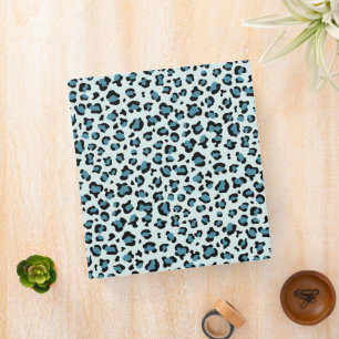 Leopard Print, Leopard Spots, Blue Leopard Binder