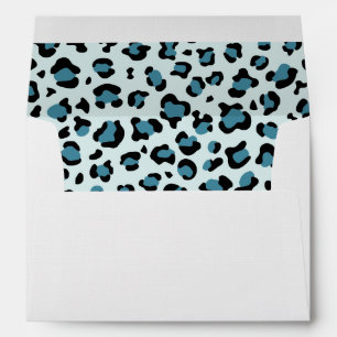 Leopard Print, Leopard Spots, Blue Leopard Envelope