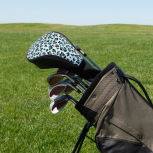 Leopard Print, Leopard Spots, Blue Leopard Golf Head Cover