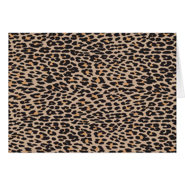 Leopard Print, Leopard Spots, Brown Leopard (Front Horizontal)