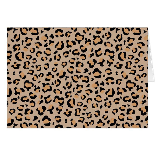 Leopard Print, Leopard Spots, Brown Leopard (Front Horizontal)