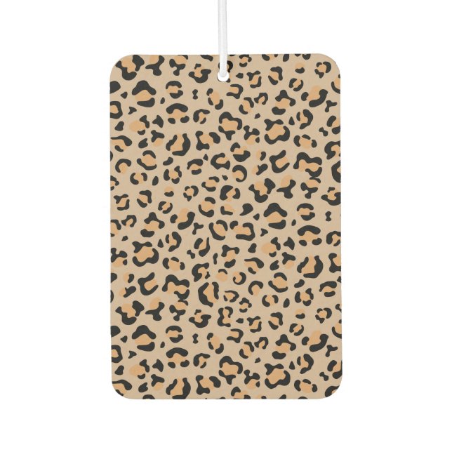 Leopard Print, Leopard Spots, Brown Leopard Air Freshener (Front)
