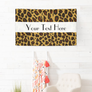 Leopard Print, Leopard Spots, Brown Leopard Banner