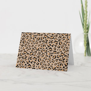 Leopard Print, Leopard Spots, Brown Leopard Card
