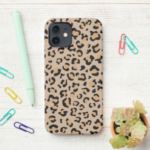 Leopard Print, Leopard Spots, Brown Leopard iPhone 12 Case