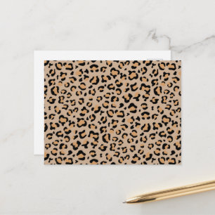 Leopard Print, Leopard Spots, Brown Leopard Postcard