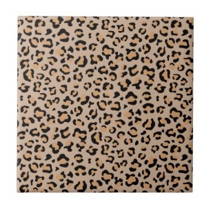 Leopard Print, Leopard Spots, Brown Leopard Tile