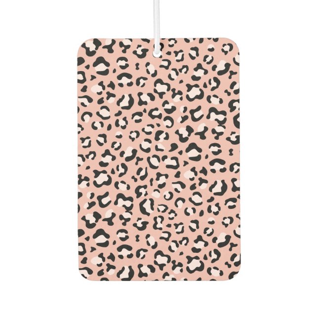 Leopard Print, Leopard Spots, Pink Leopard Air Freshener (Front)