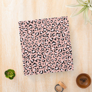 Leopard Print, Leopard Spots, Pink Leopard Binder
