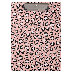 Leopard Print, Leopard Spots, Pink Leopard Clipboard