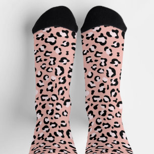 Leopard Print, Leopard Spots, Pink Leopard Socks