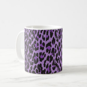 Leopard Print, Leopard Spots, Purple Leopard Coffee Mug