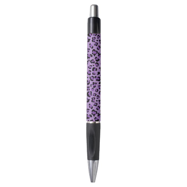 Leopard Print, Leopard Spots, Purple Leopard Pen (Front Vertical)