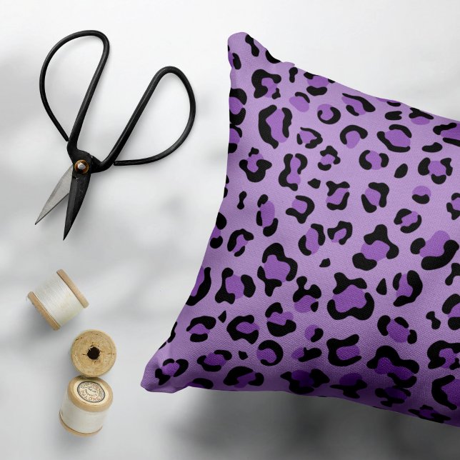 Leopard Print, Leopard Spots, Purple Leopard Pillowcase (Creator Uploaded)
