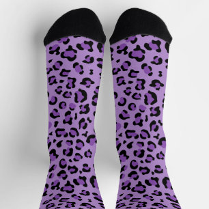 Leopard Print, Leopard Spots, Purple Leopard Socks