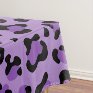 Leopard Print, Leopard Spots, Purple Leopard Tablecloth