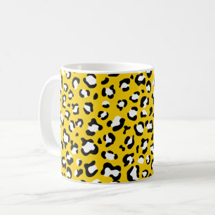 Leopard Print, Leopard Spots, Yellow Leopard Coffee Mug
