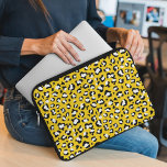 Leopard Print, Leopard Spots, Yellow Leopard Laptop Sleeve<br><div class="desc">Elegant,  stylish and sophisticated leopard pattern in yellow colour. Modern and trendy gift,  perfect for the animal print lover in your life.</div>