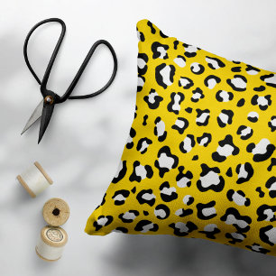 Leopard Print, Leopard Spots, Yellow Leopard Pillowcase