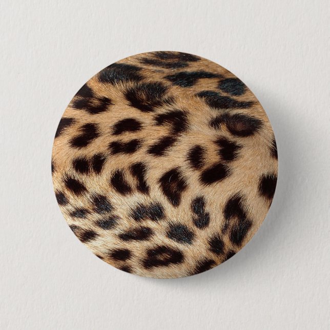 leopard print look texture 2 inch round button (Front)