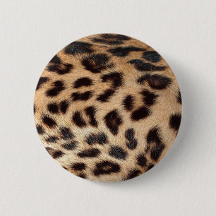 leopard print look texture 2 inch round button