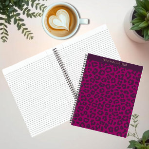 Leopard Print-Magenta Notebook