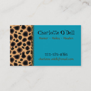leopard print mommy card