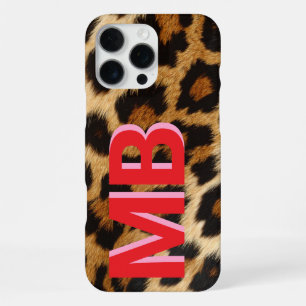 Leopard Print Monogram iPhone 16 Pro Max Case