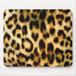 Leopard print mouse pad