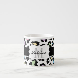 Leopard Print Multi Colours Espresso Mug